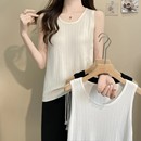 2026新款冰丝针织吊带背心女外穿夏季大码内搭无袖圆领内搭上衣女