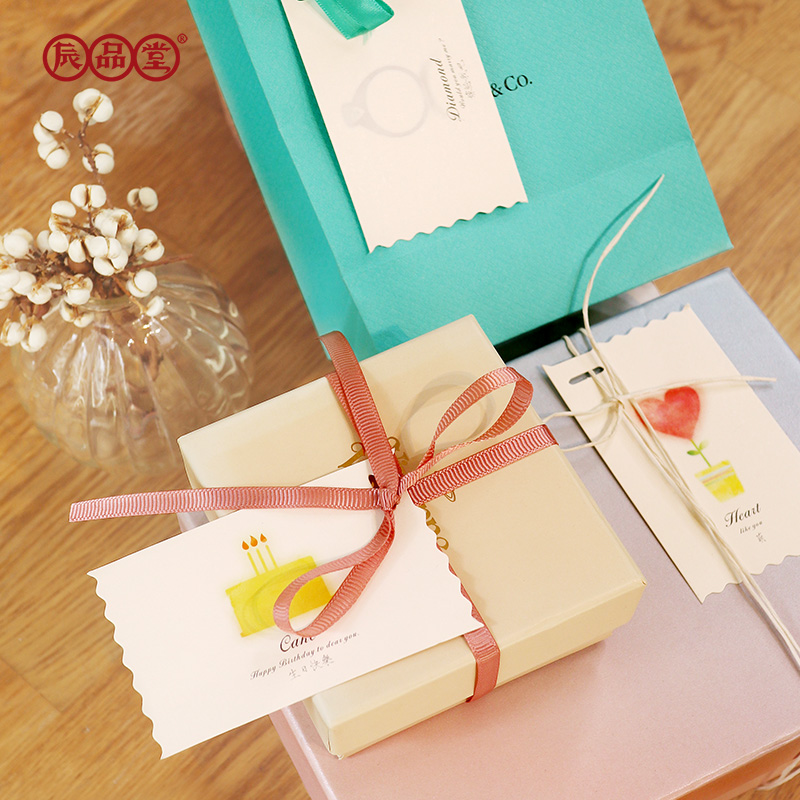 书签套装空白手写情侣花店花卡礼物吊卡手绘小清新留言心意小卡片