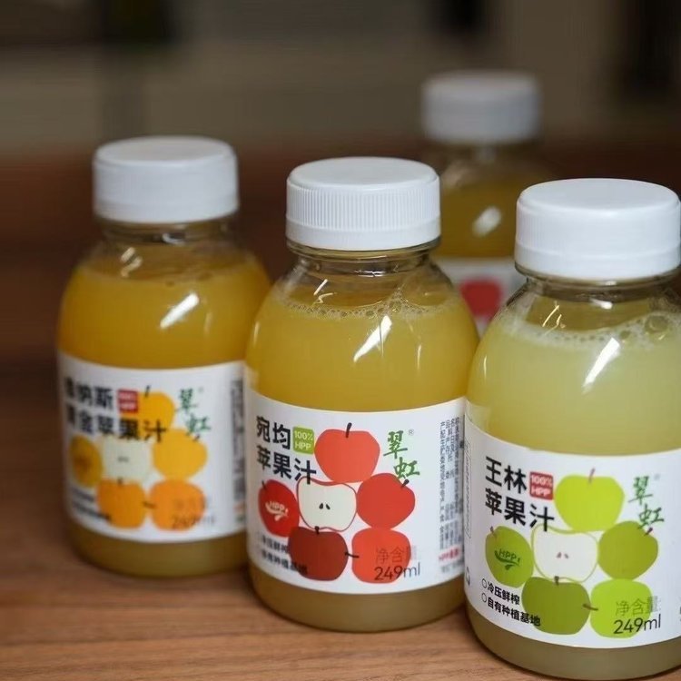 翠虹蘋果汁249ml6瓶山東威海生產(chǎn)