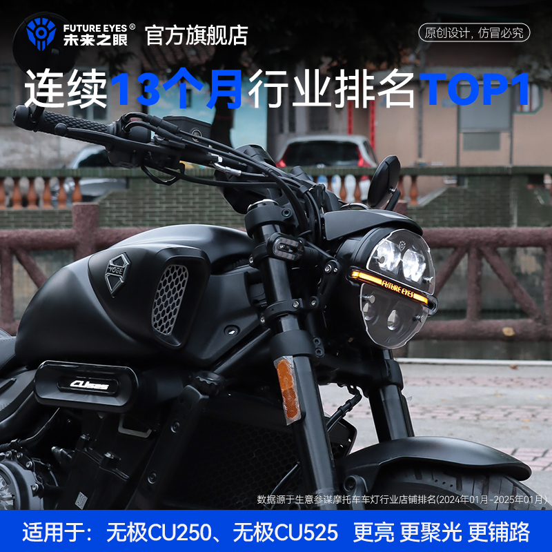 未来之眼X190CU525CU250大灯总成