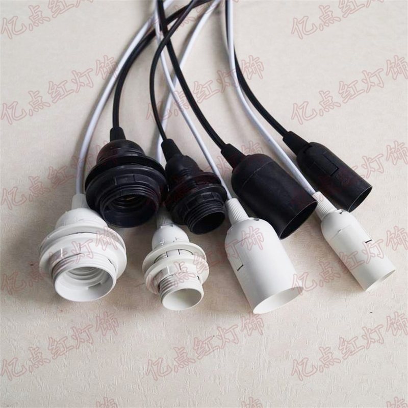 带线E27螺口灯座 E14节能灯口 DIY纸灯笼配件 吊灯线 螺纹led灯头,家装灯饰光源,灯具配件,淘宝优惠券,粉丝福利购,淘宝优惠卷