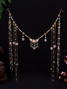 异域风情面帘敦煌头纱古风遮脸面纱女流苏头饰全套饰品民族风脸链