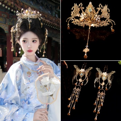 原创流苏明制发饰汉服敦煌头饰品