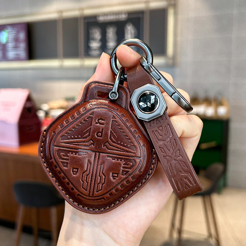 五菱缤果钥匙套miniev车plus四门代壳星光迷你真皮冰扣悦也晴空包图片