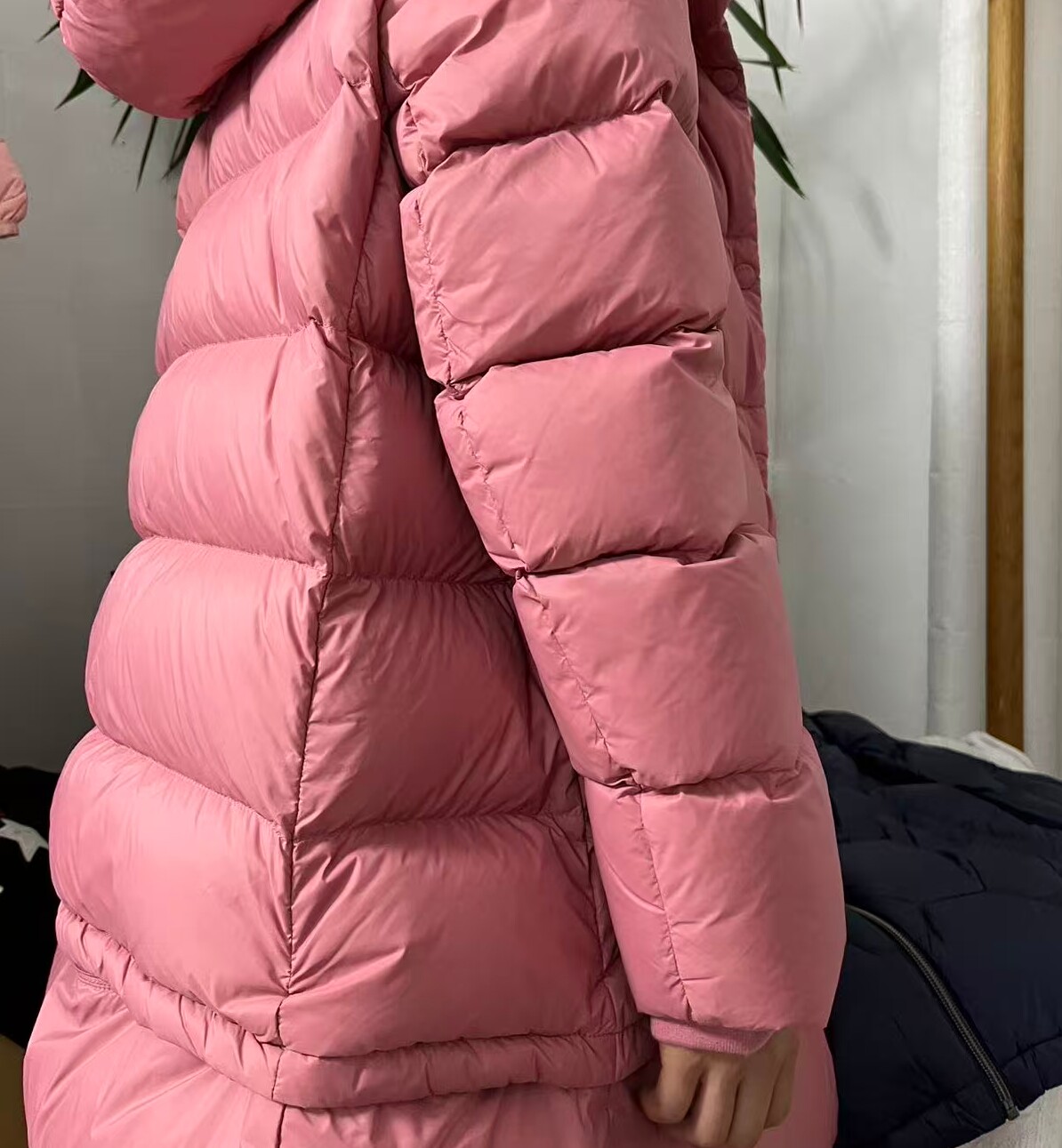 2柜价2799秋冬新款女童长袖中长款加厚可2穿羽绒服
