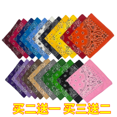 跨境纯棉头巾太阳印花