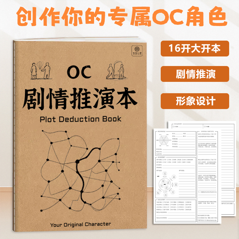 OC剧情推演本 16K OC小说剧情创作大纲 OC设定集创意写作指南素材