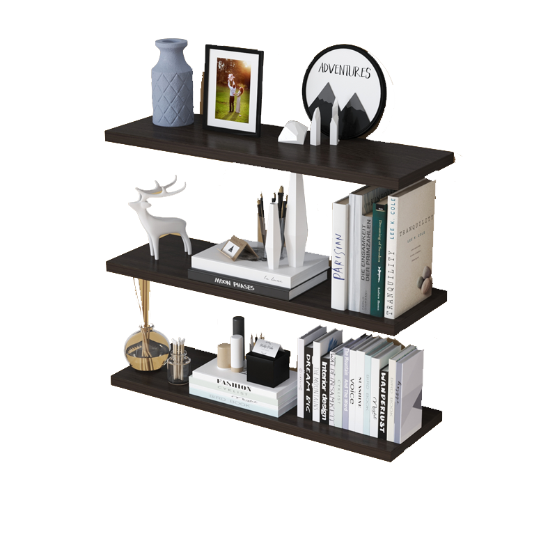 定制墙上置物架一字搁板墙面木板书架层板装饰墙壁置物板衣柜分层