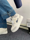 回力板鞋 女百搭休闲鞋 女2025春秋新款 厚底学生百搭chic港风小白鞋