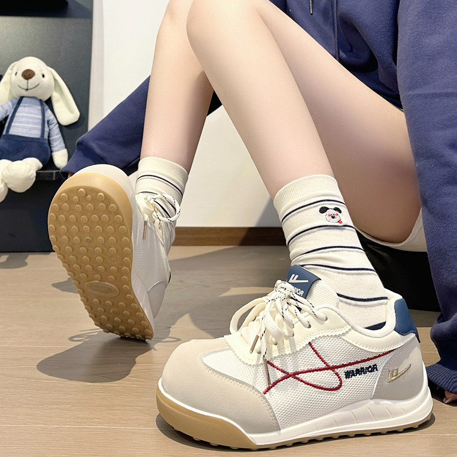 回力网面灰红德训鞋女2026新款夏季透气复古小白鞋休闲百搭板鞋女,女鞋,休闲板鞋,淘宝优惠券,粉丝福利购,淘宝优惠卷