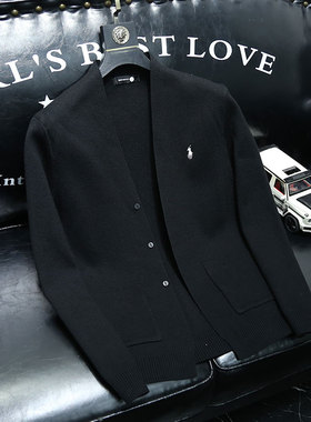 【香港BHAK&男装设计】欧洲站潮牌英伦风休闲个性无领针织开衫毛