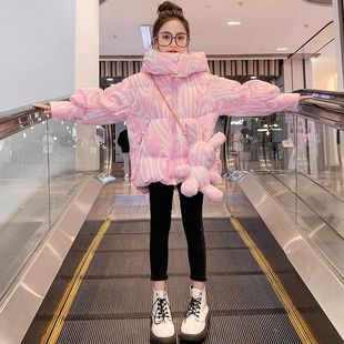 女童棉服冬季2025年新洋气儿童加厚短款时髦中大童冬装外套棉衣潮