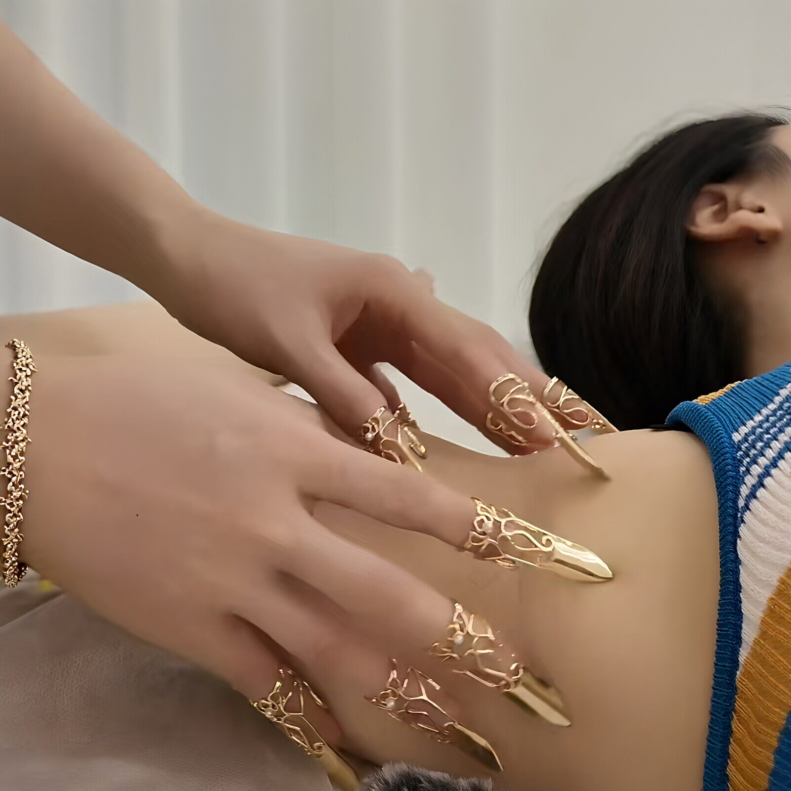 抓痒指甲套!asmr放松助眠超舒适道具缓解压力轻柔不伤肤按摩专用