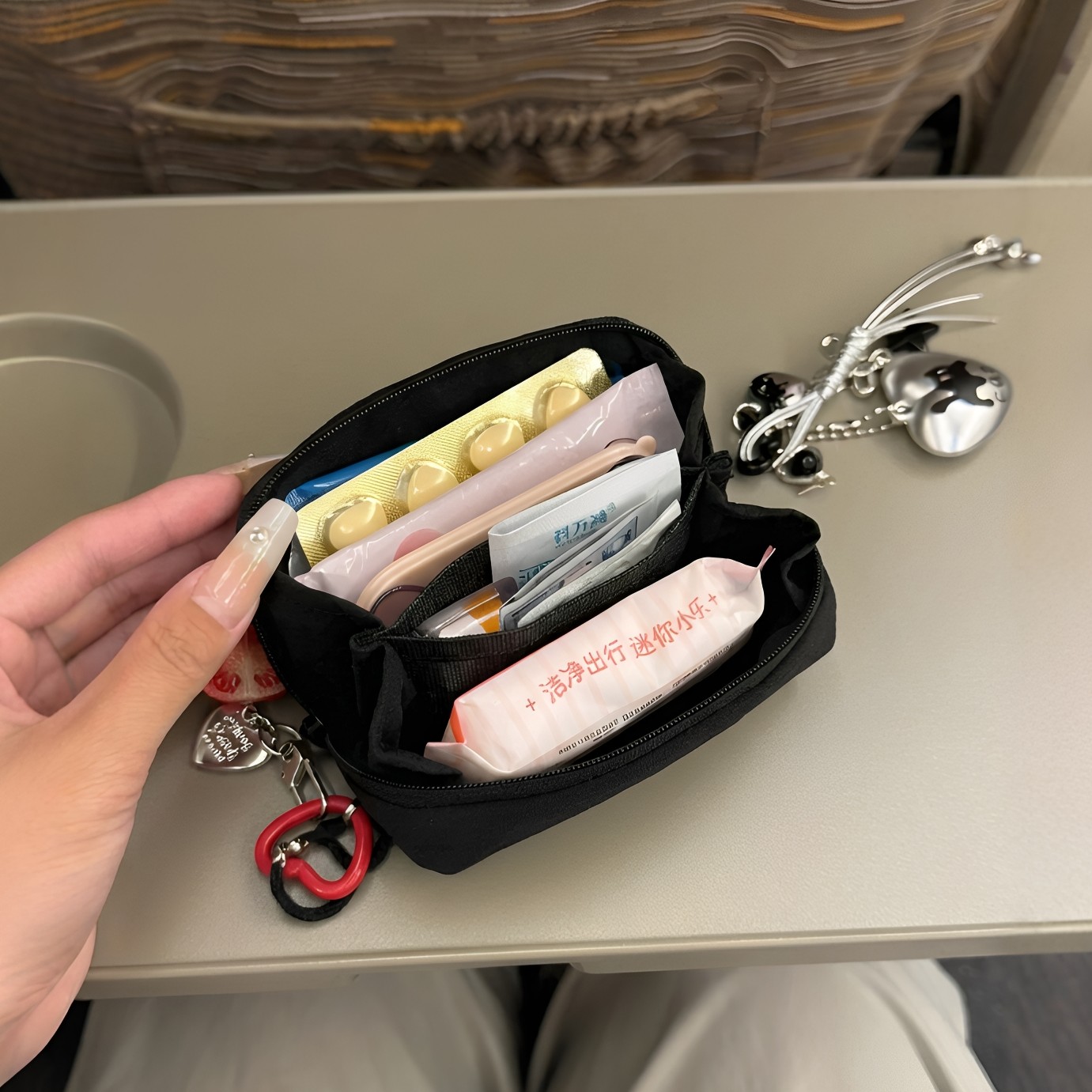 小鼻嘎出差洗漱包短期旅游外出小物件便携式户外洗漱收纳包2026新