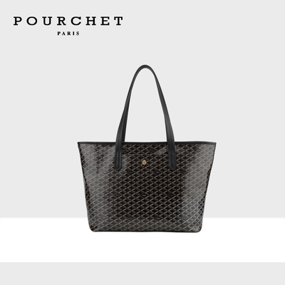pourchet宝榭帆布托特包