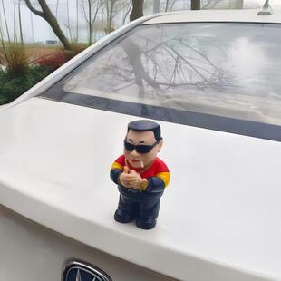 搞笑车尾摆件车外车载玩偶车顶车尾箱站姿手办霸气范德彪网红礼物