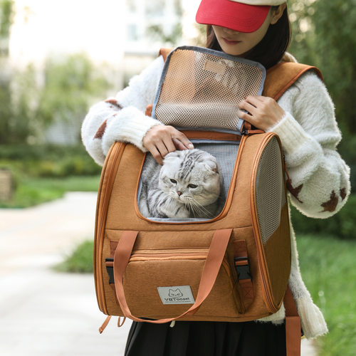 YBtoopet悦佰兔猫咪外出包可扩展透气大容量猫狗宠物背包批货