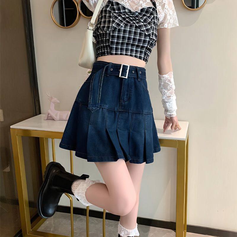牛仔半身裙女2025夏季新款