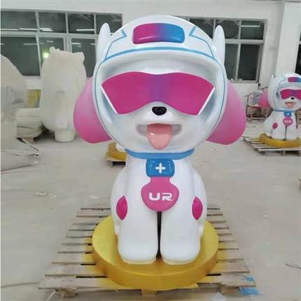 玻璃钢卡通雕塑定制动漫人物企业形象公仔摆件声场厂家装饰美陈
