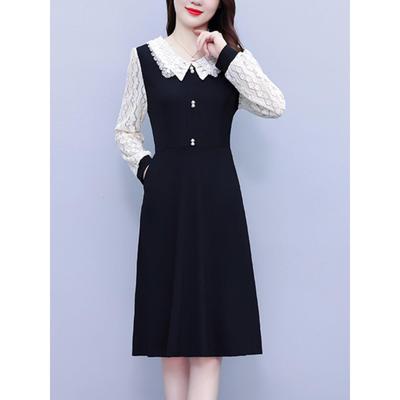 JOYIASS蕾丝中年母亲礼服妇女早春加码广州十三行西式重要场合裙