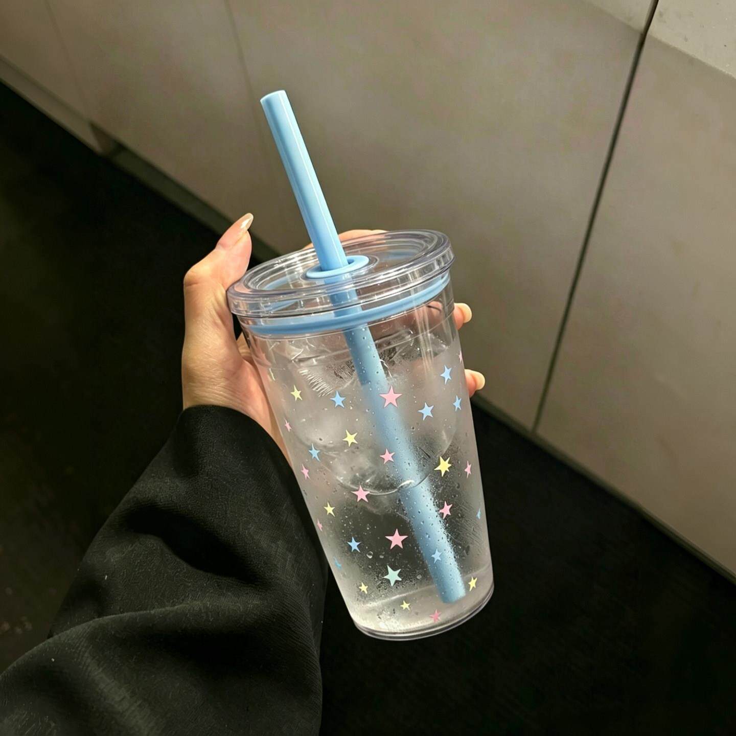 吸管杯随手杯果汁饮料水杯咖啡冷萃杯大容量食品级家用高颜值夏天