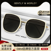 周雨彤同款 白框gm墨镜女2025新款 大框太阳眼镜夏防紫外线大脸显瘦