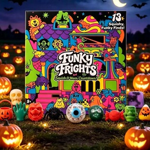 新款 Funky Frights Squish-O-Ween Countdown Set捏捏乐盲盒