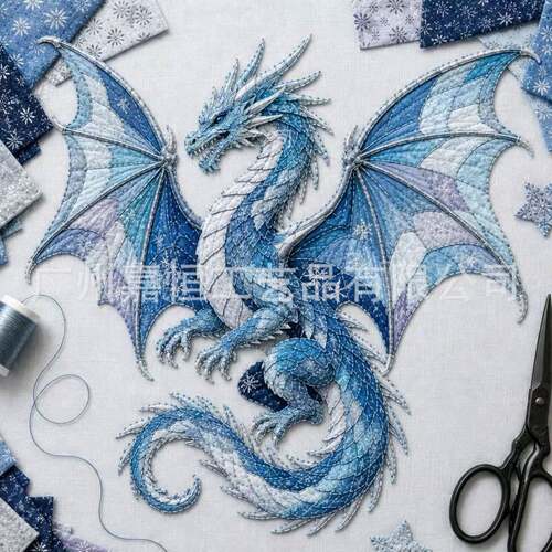 新品Mythic Wilds DIY Layered Patchwork Art Kit奇幻动物拼布