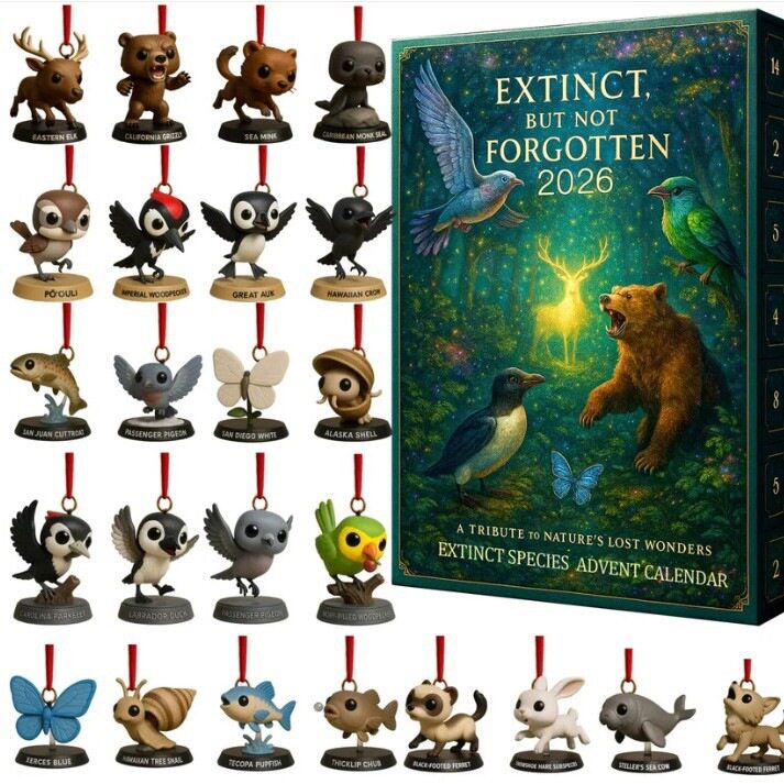 Extinct Species Advent Calendar 2026灭绝物种降临日历