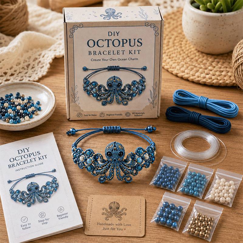 新品 DIY Beaded Bracelet Making Kit 创意串珠手链制作套装