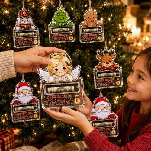 新款Cash Gift Holder Ornament亚克力现金收纳挂件