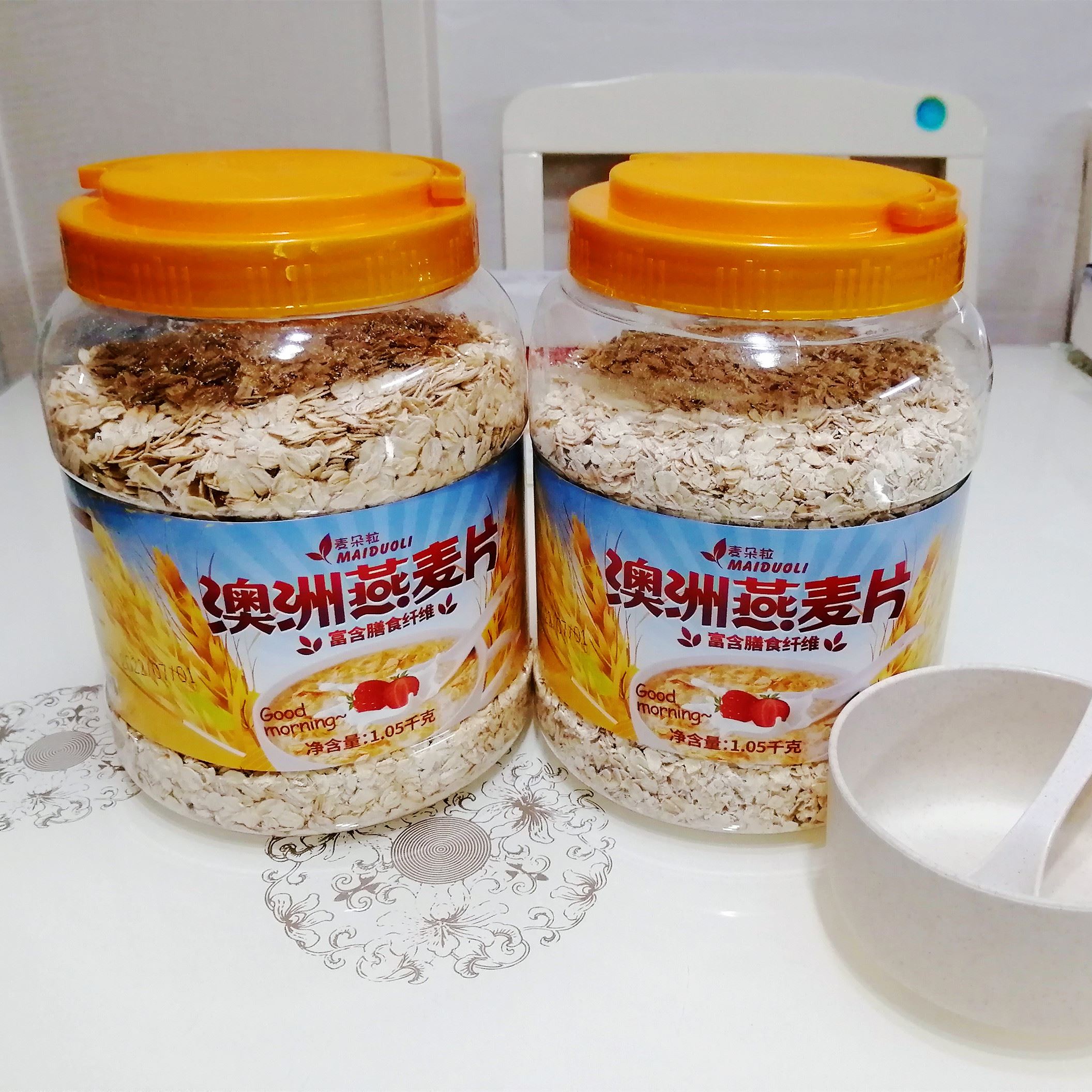 促销新货澳洲燕麦片5斤2罐即食麦片早餐冲饮麦片健身代餐速食品