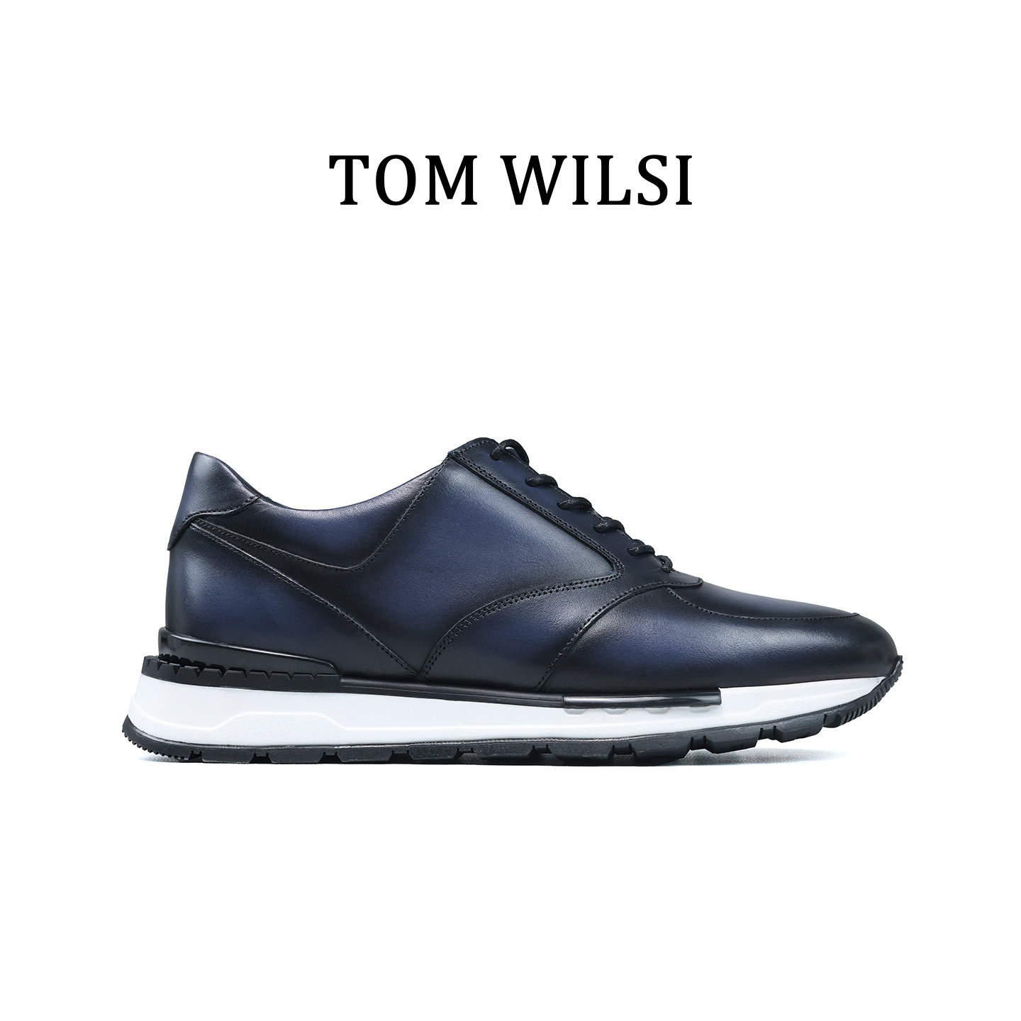 TOM WILSI商务休闲鞋原创手工擦色渐变真皮透气软底高端男士皮鞋
