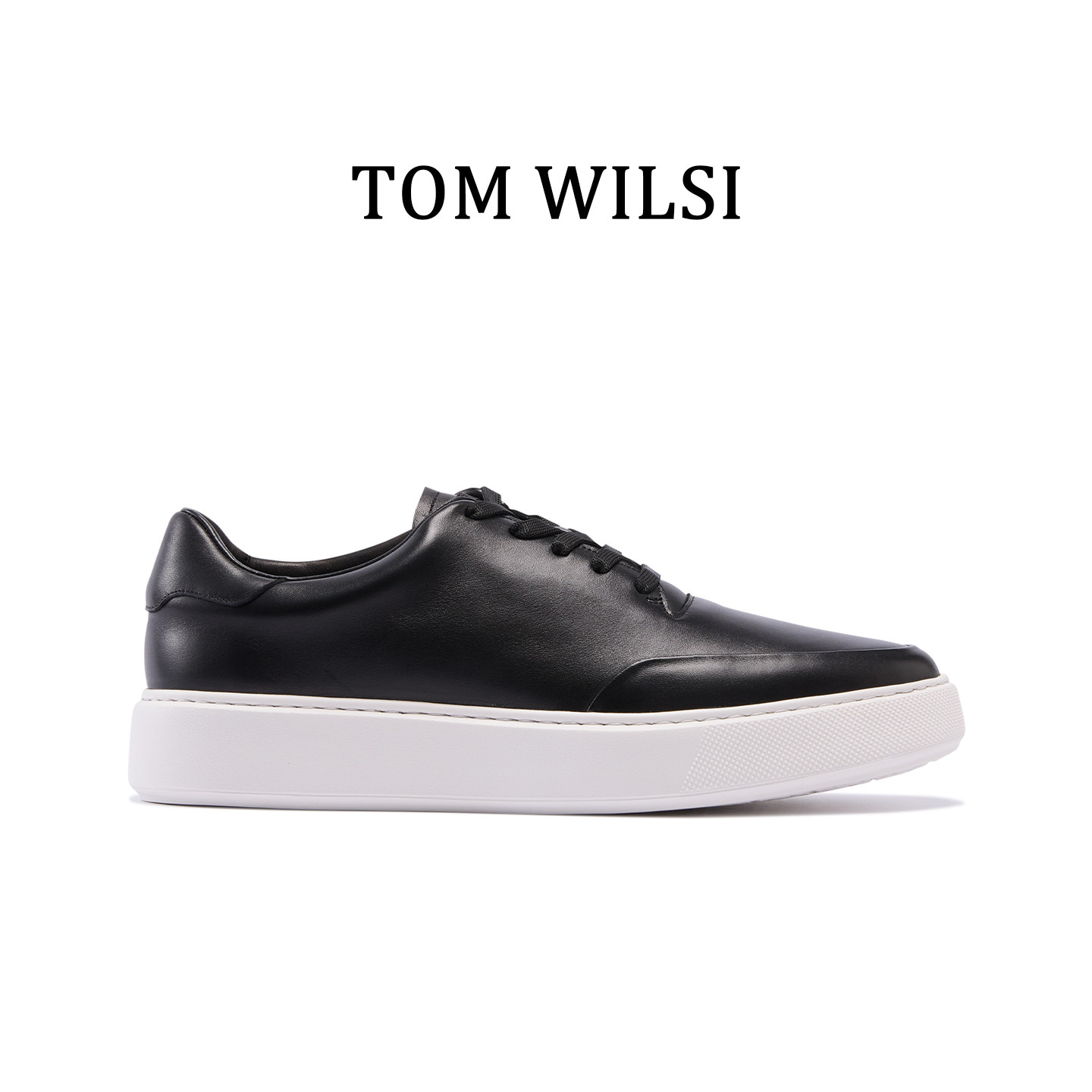 TOMWILSI休闲鞋男款2026新款真皮透气商务高级感轻便增高男士板鞋
