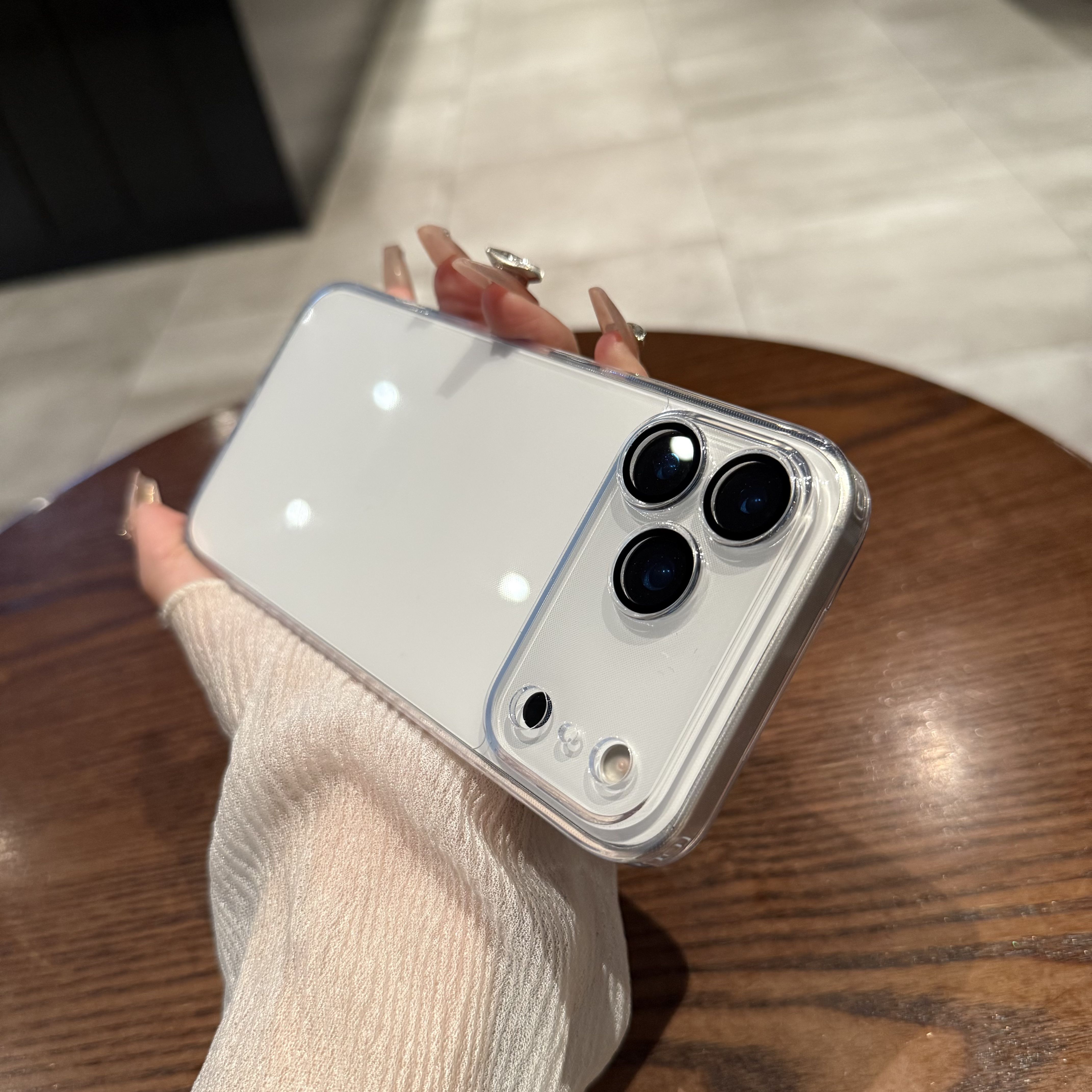 【透明玻璃壳】适用于苹果手机壳