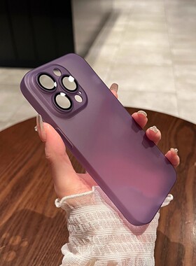umj适用于iphone17pro手机壳超薄磨砂软壳全包镜头膜15苹果14proMax简约16pm高级13透明硅胶12保护套男女plus