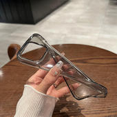 umj适用于iphone16pro手机壳17Air全软不伤机15超薄透明硅胶苹果14proMax新款 13简约高级12防摔大孔保护套男