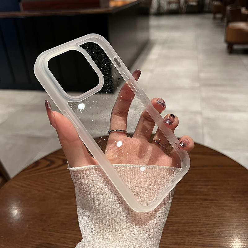 umj【闪粉，透明】iphone15/15pro手机壳14pro仙女ins风适用苹果13proMax简约高级感12网红气质新款保护套潮