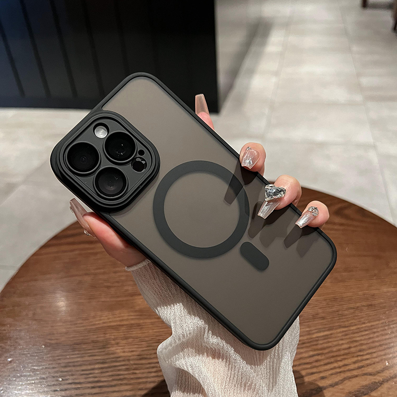 【肤感磨砂黑】适用于苹果手机壳