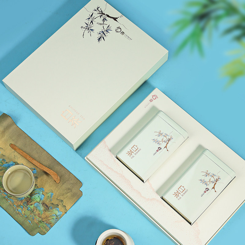 安吉白茶高档礼盒半斤装通用定制图片