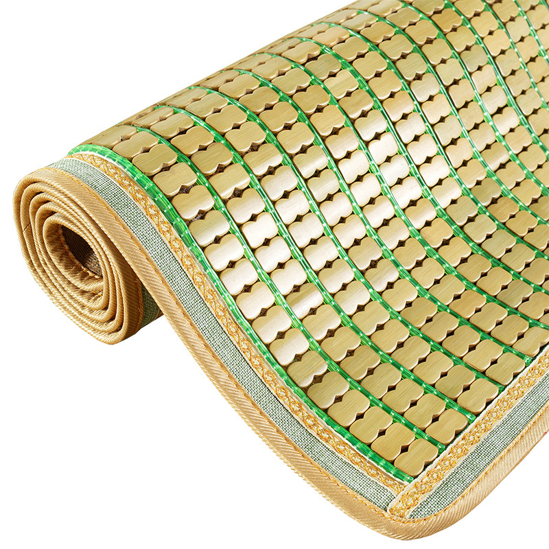 青绿色麻将竹凉席竹块碳化竹席子席1.8m床颗粒单双人席子1.5米2米