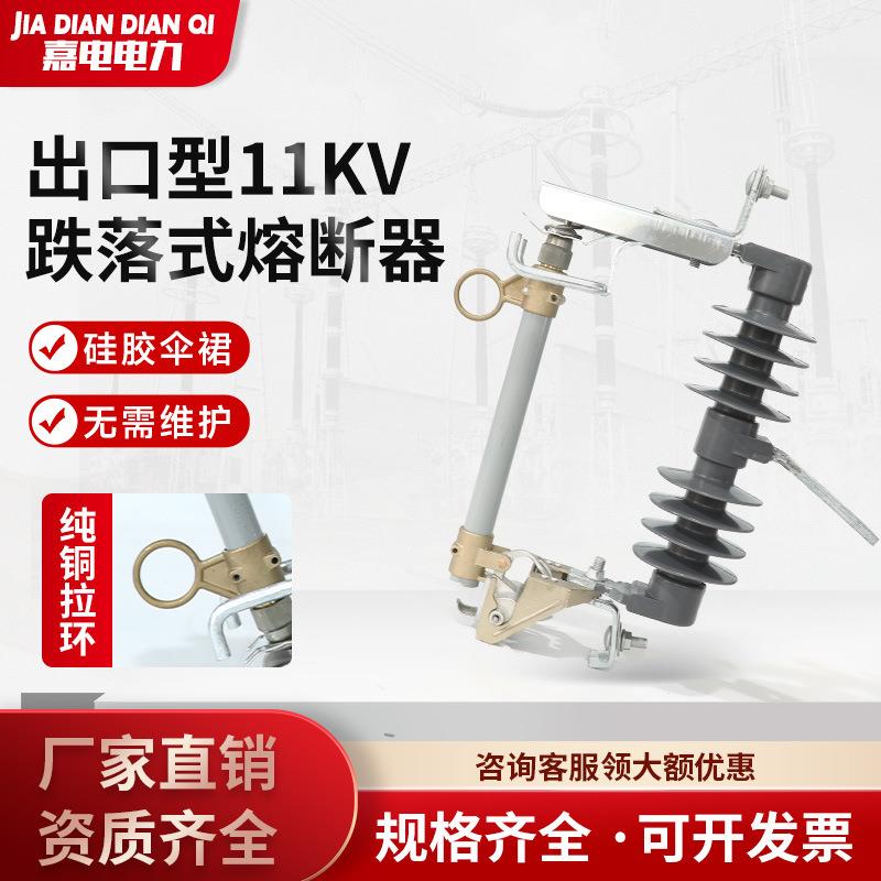 出口型11kv跌落式熔断器HRW-12-11-100A户外柱上高压跌落式熔断器
