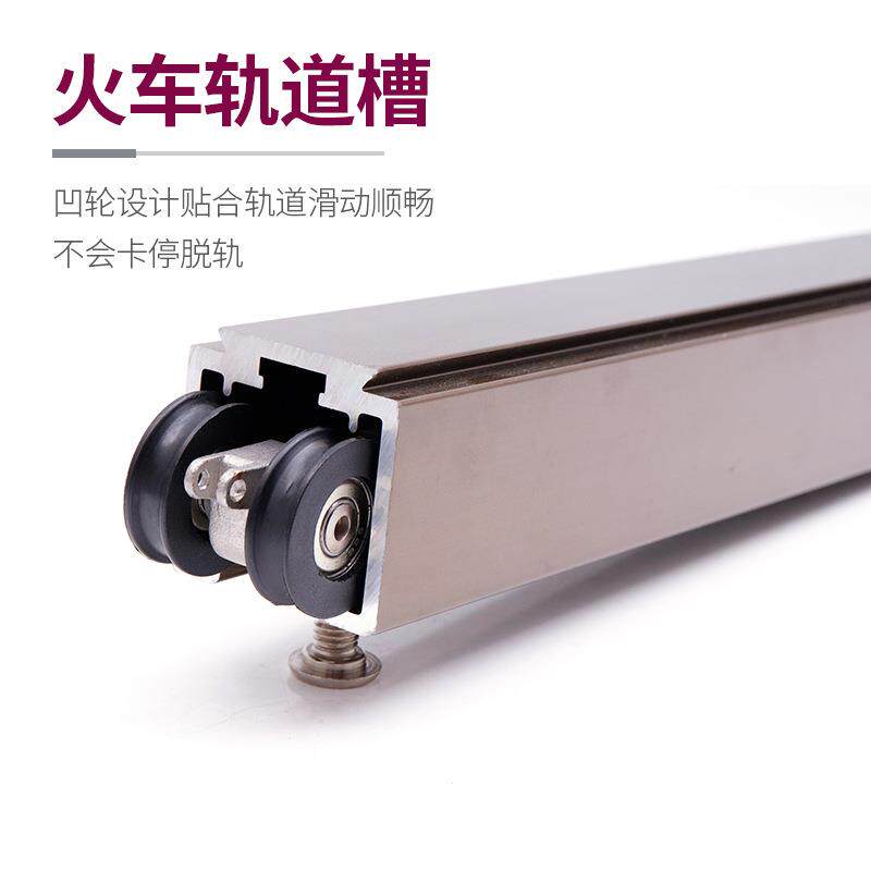 重型推拉门吊轮实木门130公斤吊轨厨房移门导轨滑轨阻尼静音吊轮
