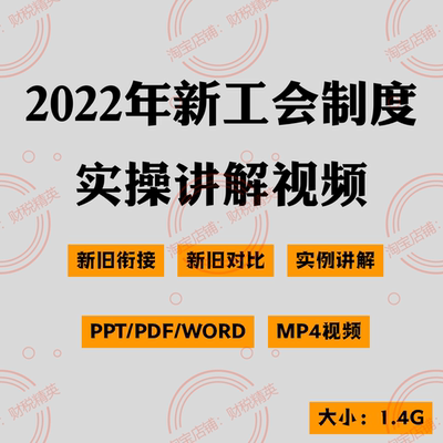 2022年新工会制度准则实务操作案例讲解教程视频新旧对比衔接课程