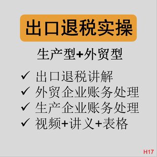 外贸企业跨境电商出口退税在线申报系统教程会计真账实操视频课程