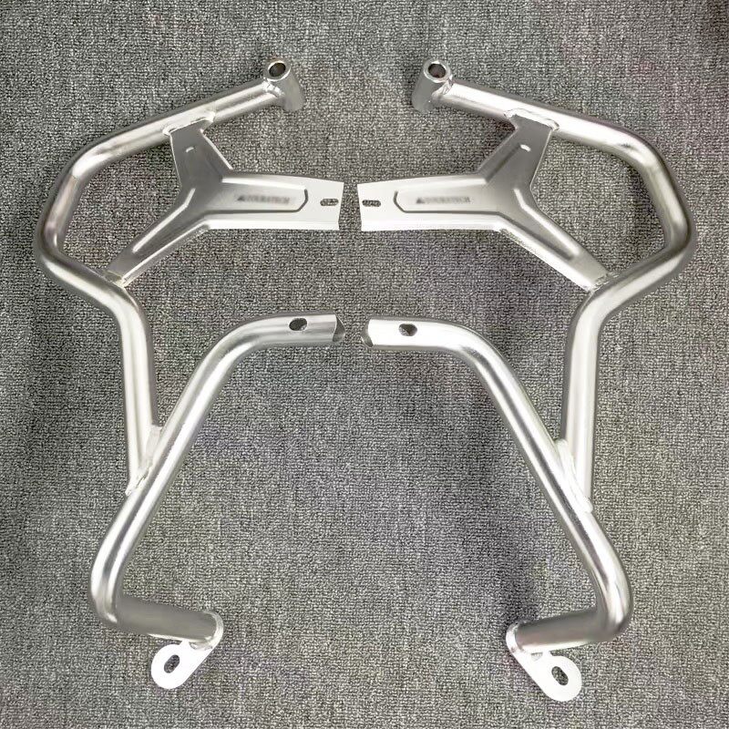 适用宝马R1200GS ADV水鸟改装不锈钢保险杠 护杠防摔油箱延长杠
