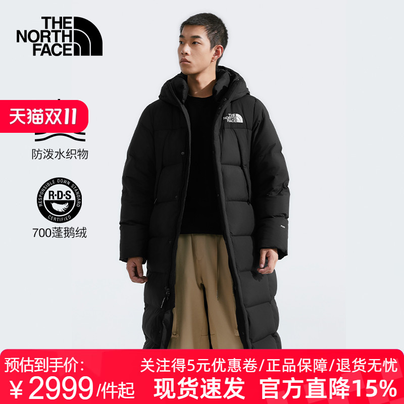 TheNorthFace北面男女长款羽绒服25秋冬保暖防泼溅700蓬鹅绒89Z3
