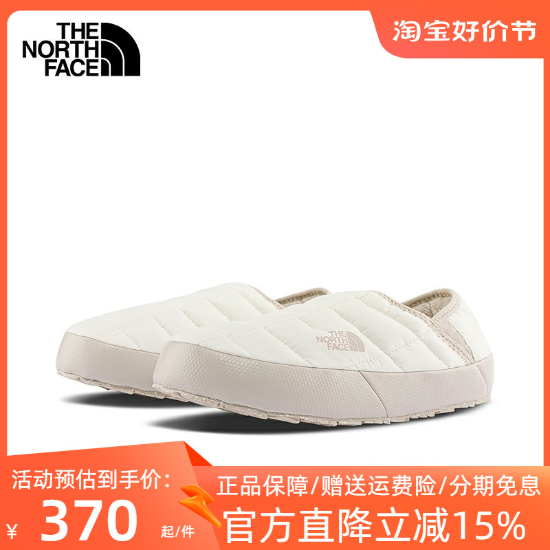TheNorthFace北面休闲鞋女23秋冬一脚蹬棉鞋户外保暖雪地鞋3V1H