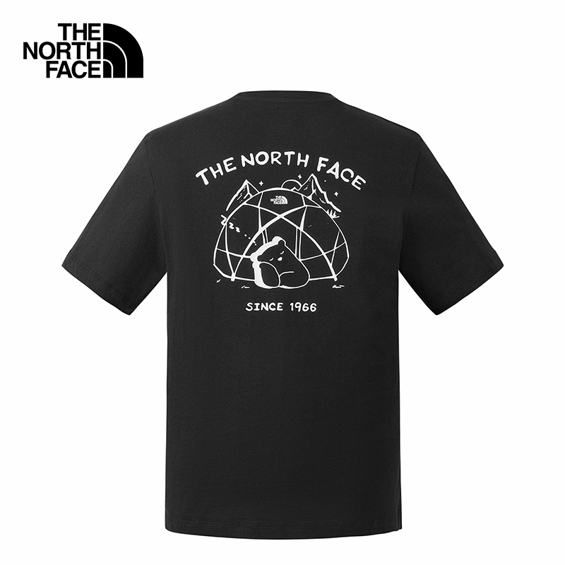 TheNorthFace北面短袖T恤男女款25春夏小熊舒适透气户外8CST/8EYN