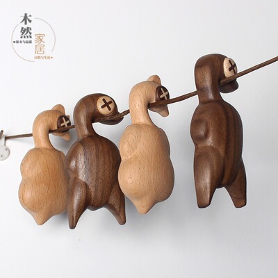 创意宅木烧鸭开瓶器磁吸冰箱贴